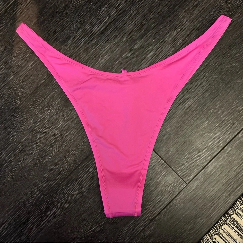 SKIMS Signature Swim Thong Neon Orchid 3X